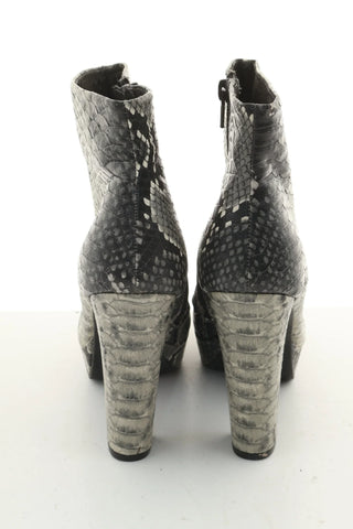 Schlangenprint Stiefeletten