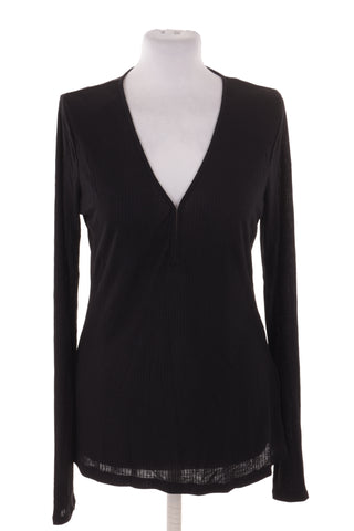 Schwarze Bluse, 40 % Lyocell