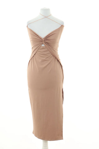 Beiges Kleid