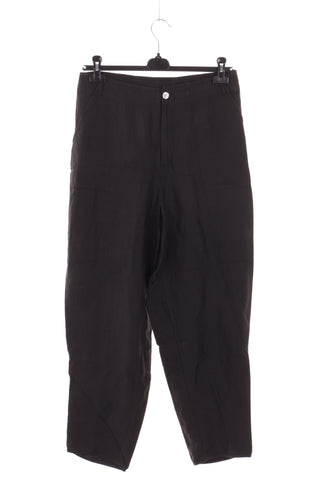 Schwarze Hose, 44 % Leinen