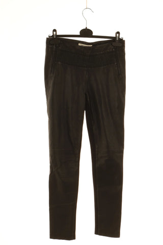 Schwarze Hose Leder / Polyester