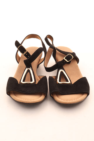 Schwarze Sandalen
