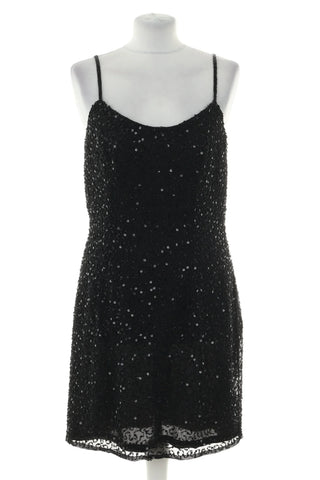 Schwarzes Kleid mit Pailletten