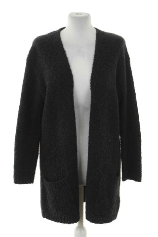 Schwarzer Cardigan 15% Wolle