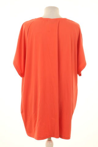 Korallenfarbene Bluse