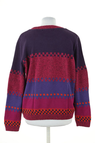 Rosa Pullover mit Muster
