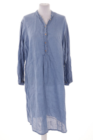 Blaues Kleid aus 100 % Leinen