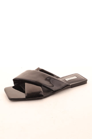 Schwarze Flip-Flops