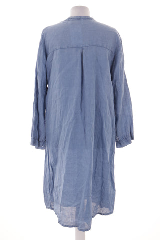 Blaues Kleid aus 100 % Leinen