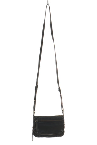 Schwarze Ledertasche
