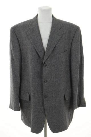 Graue Jacke mit Muster, Wolle