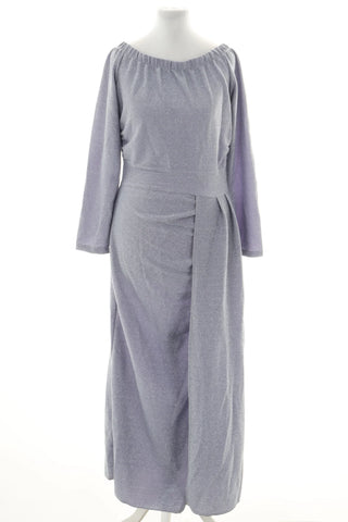 Lila, glänzendes Kleid