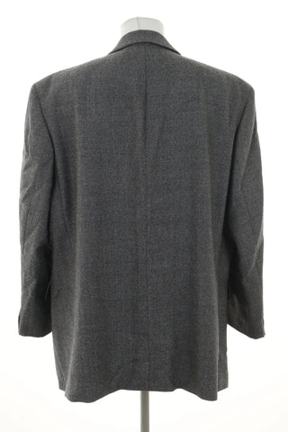 Graue Jacke mit Muster, Wolle