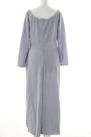 Lila, glänzendes Kleid