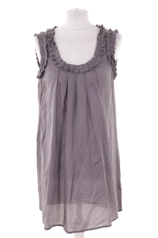 Graues Kleid aus 100 % Seide