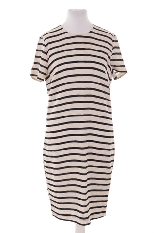 Gestreiftes Kleid 100% Seide