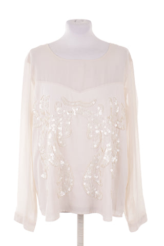 Cremefarbene Bluse