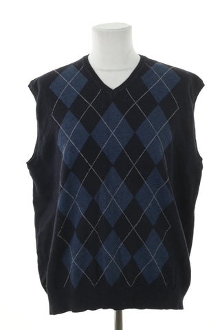 Weste mit Muster 20% Wolle