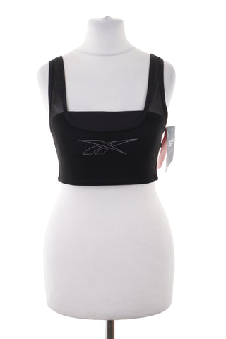Schwarzes Sport-Top