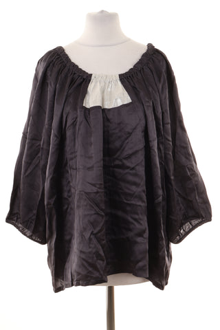 Bluse grau 100% Seide