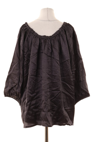 Bluse grau 100% Seide