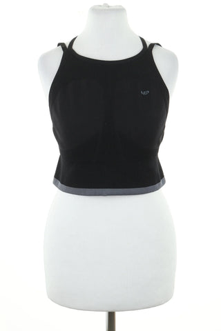 Schwarzes Sporttop