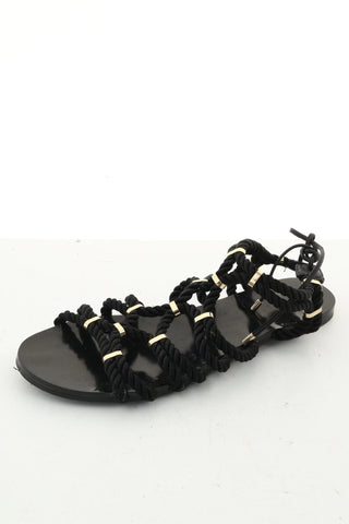 Schwarze Sandalen