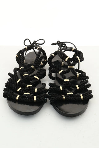 Schwarze Sandalen