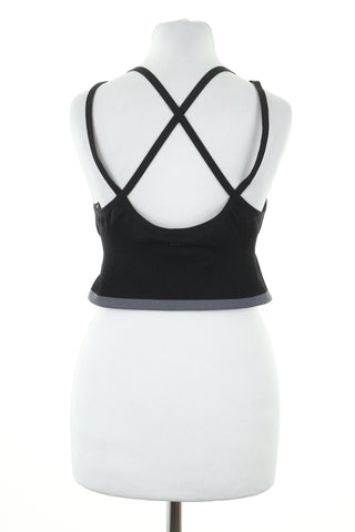 Schwarzes Sporttop