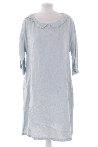 Blaues Kleid aus 100 % Leinen