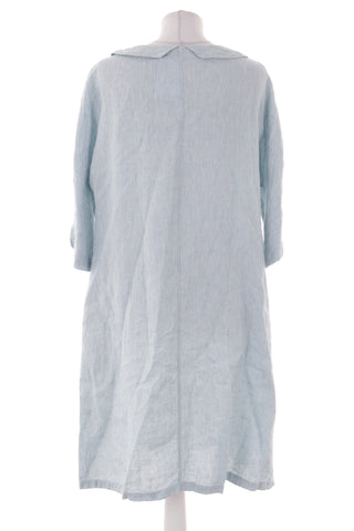 Blaues Kleid aus 100 % Leinen