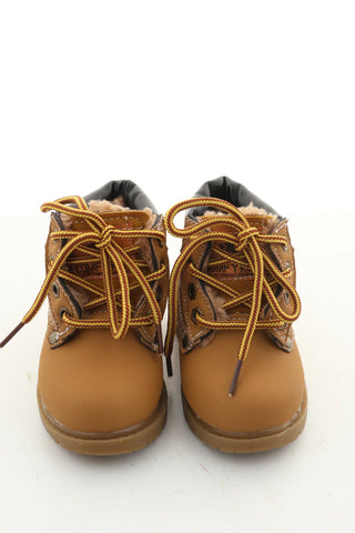 Beige Stiefeletten