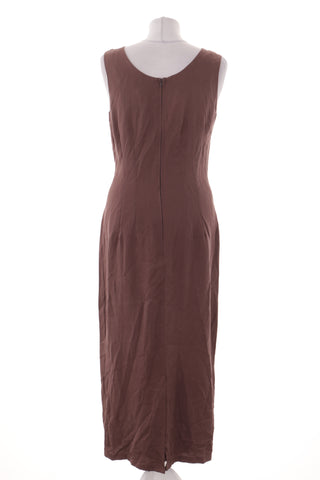 Schokoladenbraunes Kleid aus 100 % Seide