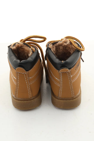 Beige Stiefeletten