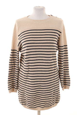 Pullover mit Streifen 55% Wolle