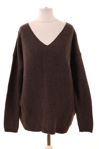 Grauer Pullover 10% Wolle