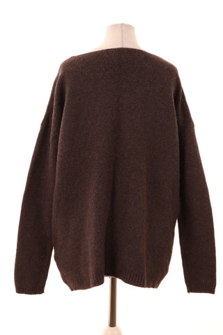 Grauer Pullover 10% Wolle
