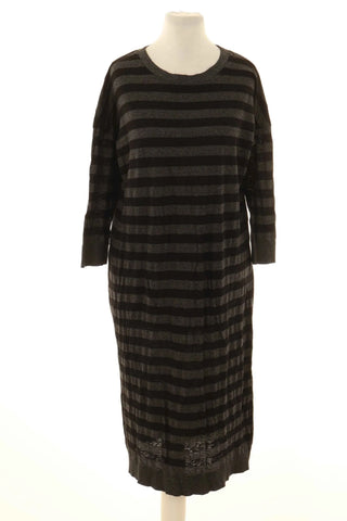 Kleid mit Streifen 14% Wolle