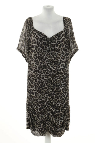 Leopardenmuster Kleid