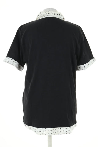 Schwarzes Blusentop