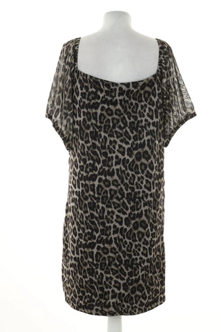 Leopardenmuster Kleid