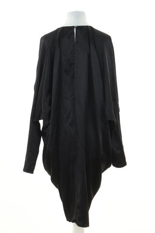 Schwarzes Seidenkleid