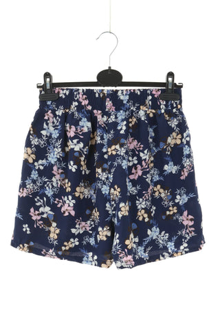 Dunkelblaue Shorts mit Blumen