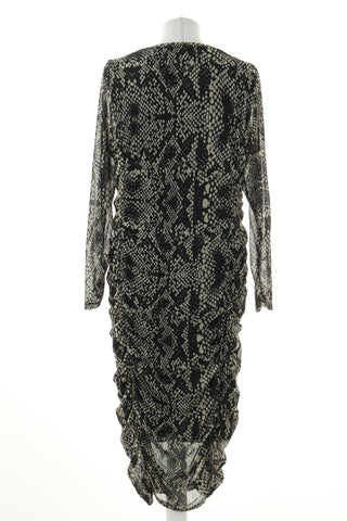 Schwarzes Kleid mit Muster