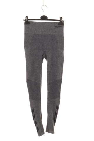 Graue Leggings