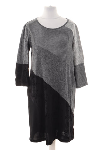 Kleid schwarz-grau