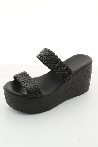 Schwarze Flip-Flops