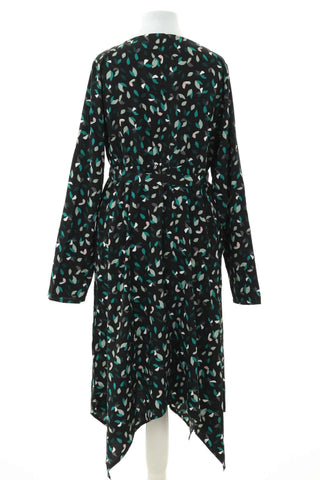 Schwarzes Kleid mit Muster „MAMA“