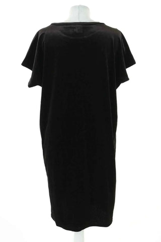 Schwarzes Samtkleid