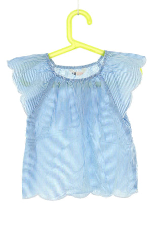 Bluse blau gestreift